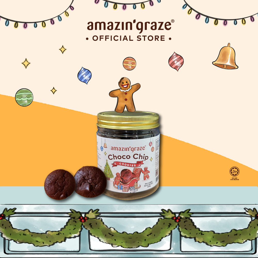 Amazin' Graze Christmas Chocolate Chip Cookies 100g