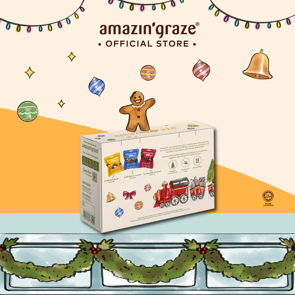 Amazin' Graze Christmas Granola Variety Box 240g