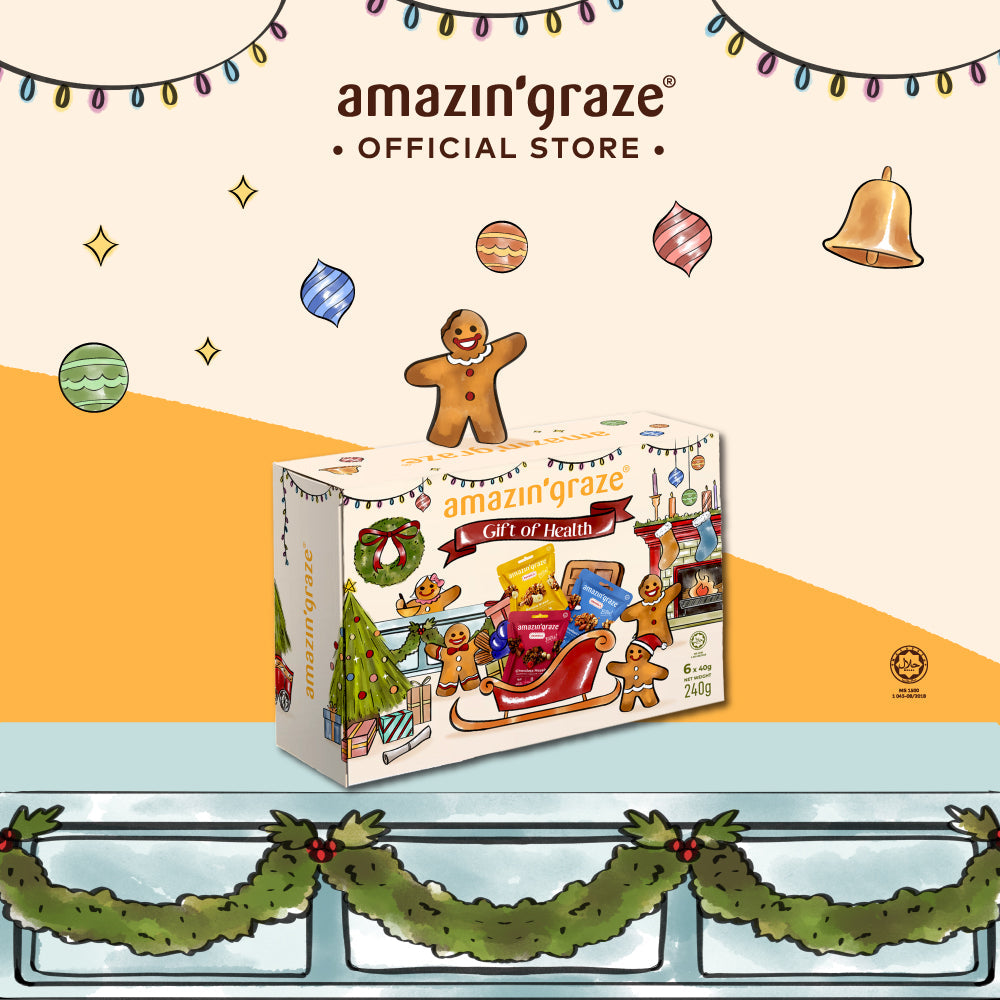 Amazin' Graze Christmas Granola Variety Box 240g