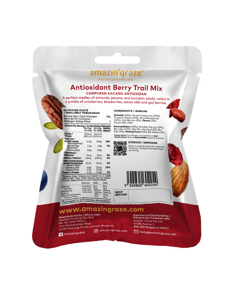 Mini Antioxidant Berry Trail Mix