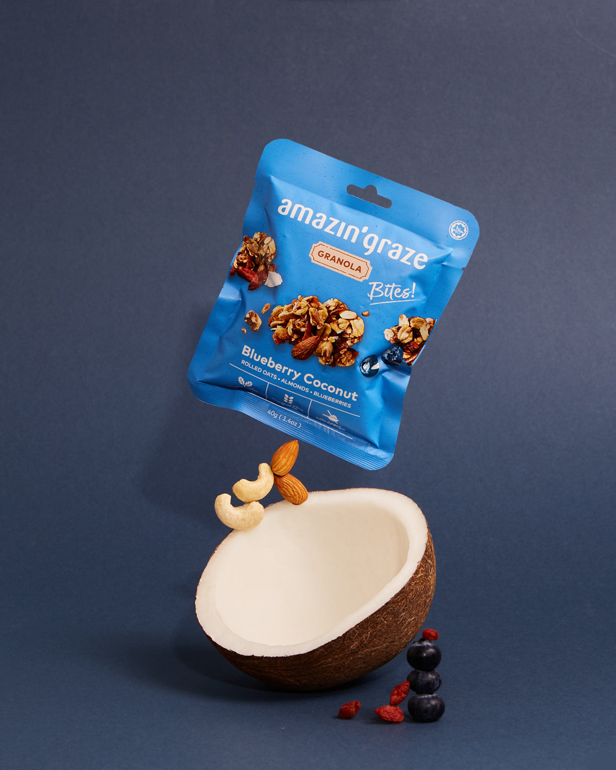 Amazin' Graze Mini Blueberry Coconut Granola Bites 40g