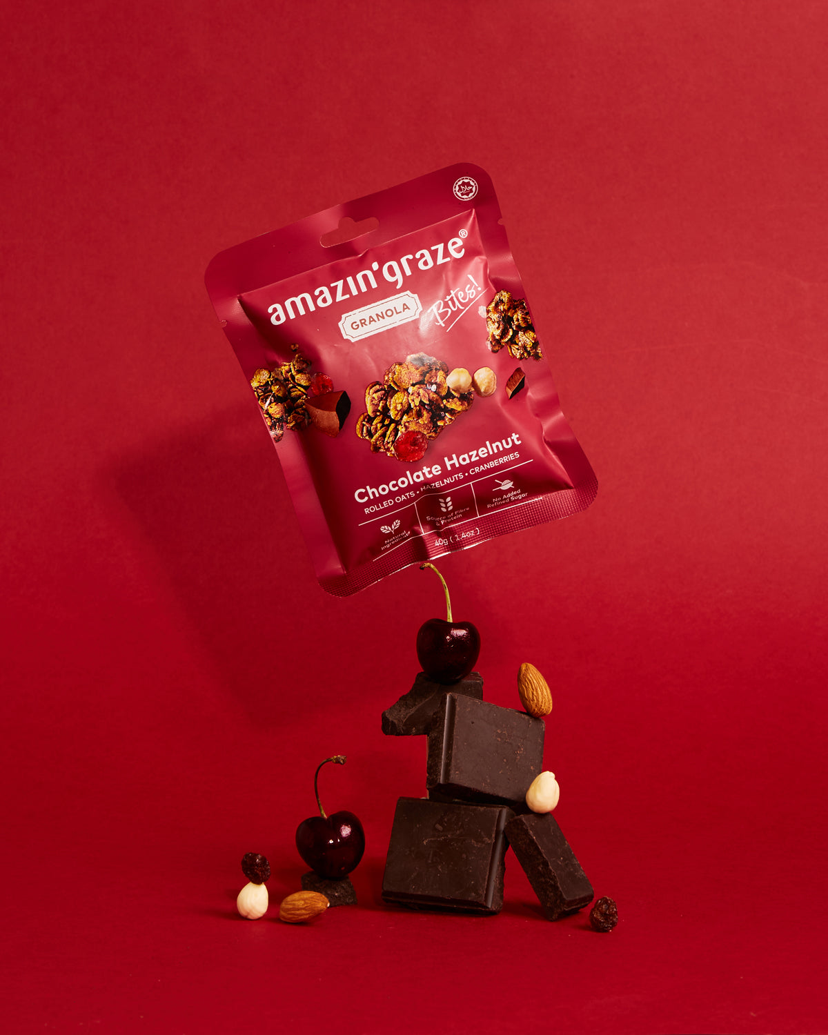 Amazin' Graze Mini Chocolate Hazelnut Granola Bites 40g